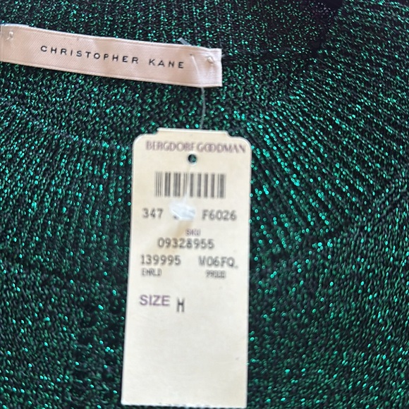 NWT Beautiful Christopher Kane green sparkle sweater. - Picture 7 of 9